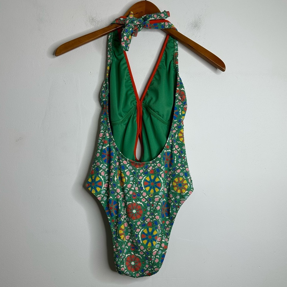 Rhode x Target Zinnia Floral Print Halter One Piece Swimsuit Size Medium - Picture 7 of 10